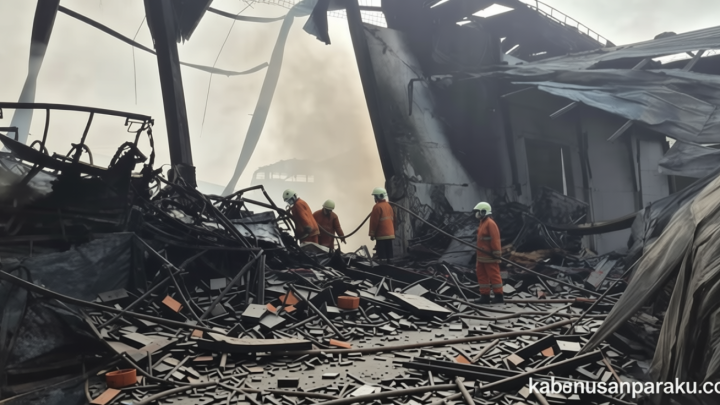 Update Kebakaran Pabrik Sendal di Tangerang: Proses Pendinginan