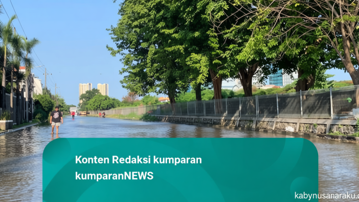 Hujan Deras Sejak Dini Hari – 7 Titik di Surabaya Banjir