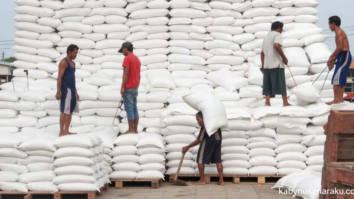 Foto: Melihat Aktivitas Gudang Beras Bulog di Jakarta