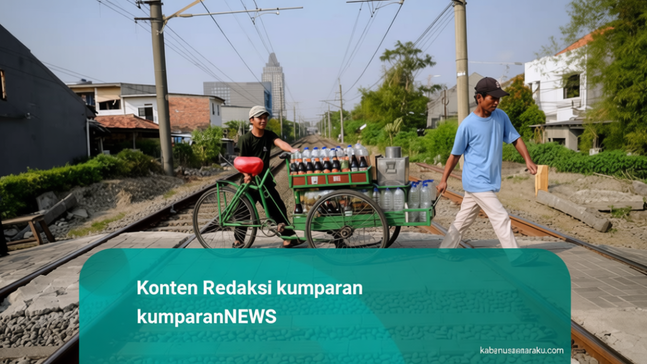 Foto: Perlintasan Rel Kereta Api Masih Jadi Alternatif Warga untuk Melintas