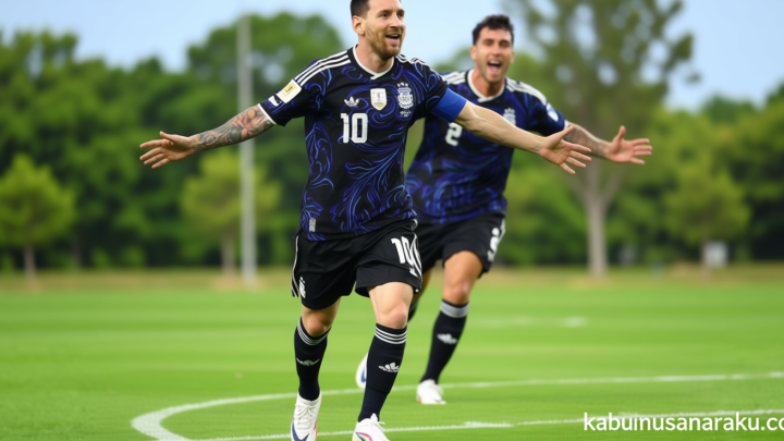 Foto: Messi Cetak Gol Lagi – Argentina Kian Tak Terbendung
