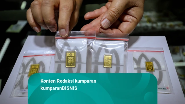 Harga Emas Antam Turun Rp 8.000 Jadi Rp 2.633.000/Gram – Buyback di Rp 2.383.000