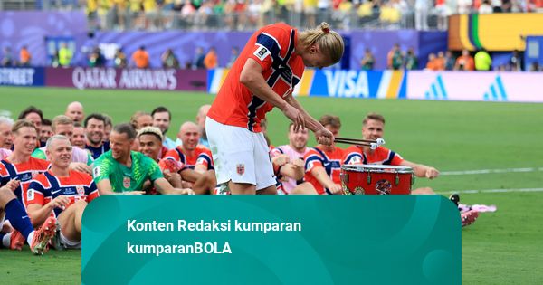 Foto: Haaland Cetak Brace – Norwegia Singkirkan Brasil