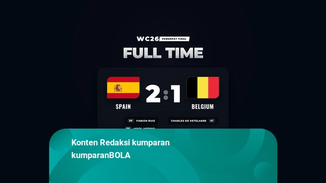 Hasil Piala Dunia 2026: Spanyol Bungkam Belgia 2-1
