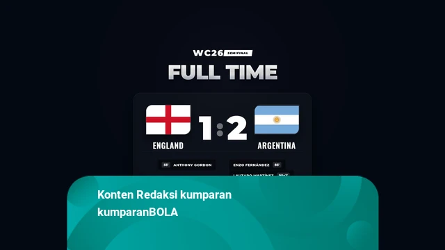 Hasil Piala Dunia 2026: Argentina Singkirkan Inggris 2-1