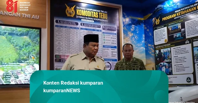 Main Agenda: Ragam Pidato Prabowo saat Panen Raya Serentak Bareng TNI di Malang