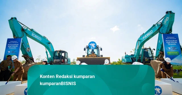 Important Visit: Foto: Peternakan Sapi Perah Terpadu Terbesar Mulai Dibangun di Brebes