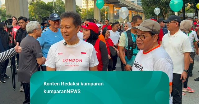 Menkes-Pramono Jogging Bareng di CFD Rasuna Said, Ajak Warga Rajin Olahraga