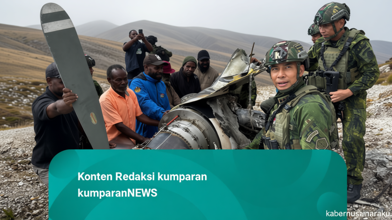 Foto: Sisa Pesawat Pilatus PK-RCY yang Dibakar TPNPB-OPM di Papua Pegunungan