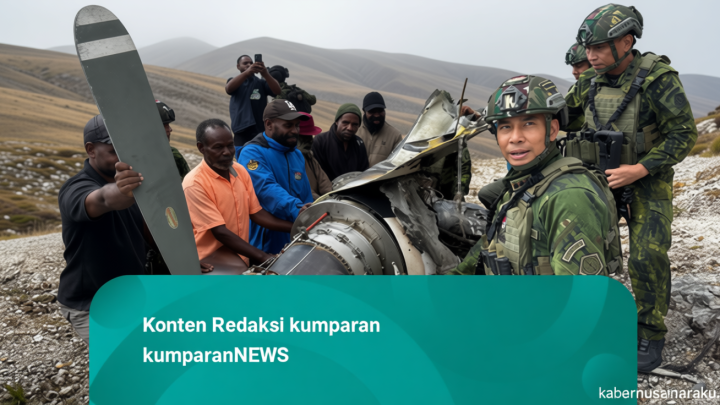 Foto: Sisa Pesawat Pilatus PK-RCY yang Dibakar TPNPB-OPM di Papua Pegunungan
