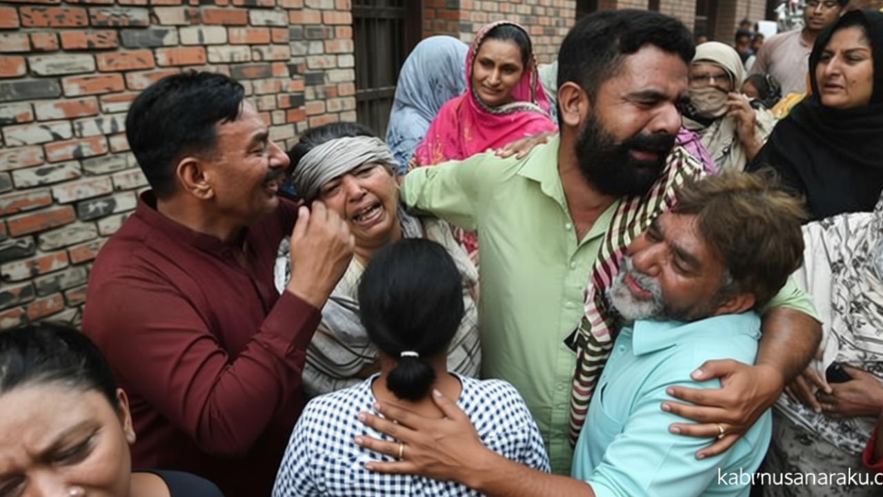 Foto: Tangis Keluarga Korban Jiwa Insiden Atap Roboh di Pakistan