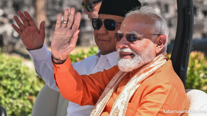 Main Agenda: Foto: Prabowo dan Modi Sepakat Jaga Warisan Budaya di Candi Prambanan
