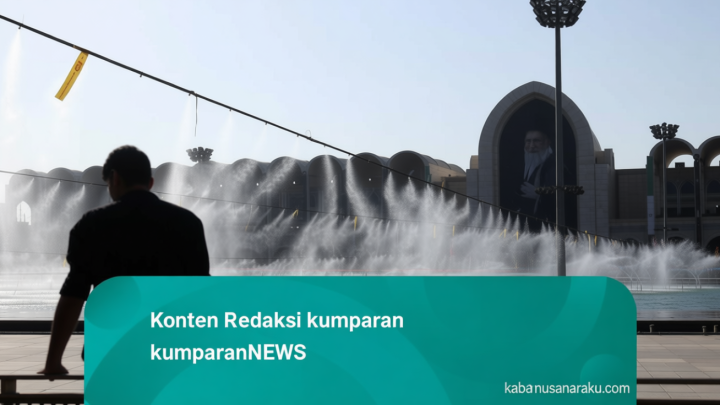Visit Agenda: Foto: Water Mist Sejukkan Pelayat Ayatollah Ali Khamenei