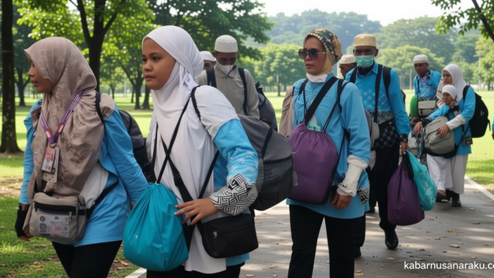 Kloter Terakhir Jemaah Haji RI Pulang dari Madinah Selasa Malam