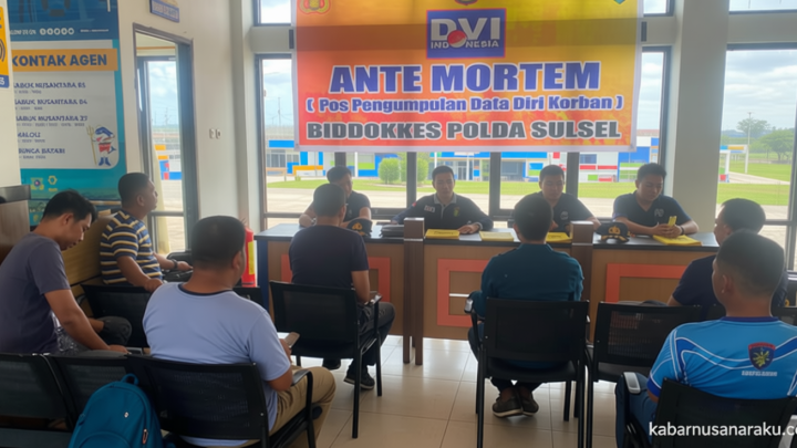 What Happened During: Tim DVI Buka Pos Ante-Mortem di Pelabuhan Benteng, Identifikasi Korban KM Nurul