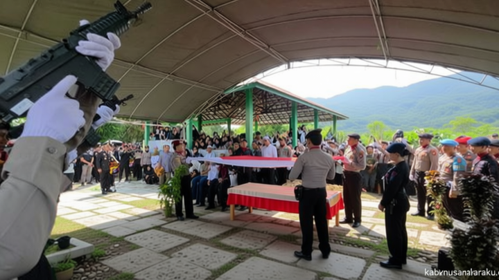 Historic Moment: Suasana Duka Pemakaman Briptu Nopandri, Gugur saat Diserang Bandar Narkoba