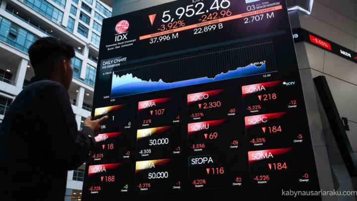 IHSG Sesi I Merosot 1,1 Persen – Rupiah Balik ke Level Rp 18.000 per Dolar AS