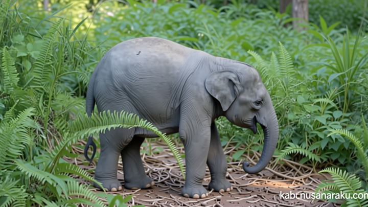 Bayi Gajah Sumatera Terjerat Perangkap di Jambi: Kaki Terlilit 2 Minggu