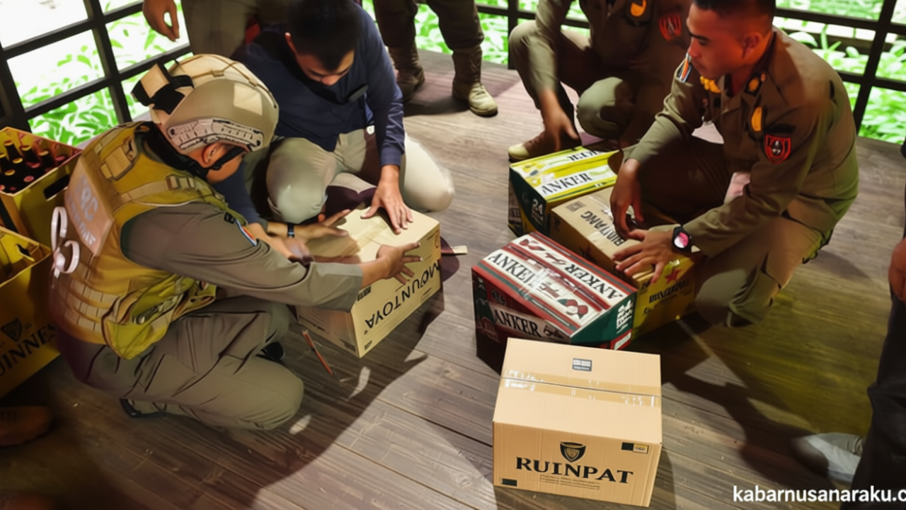 Ratusan Miras Ilegal Bak Es Teh Jumbo Digaruk Satpol PP Solo, Toko Ditutup