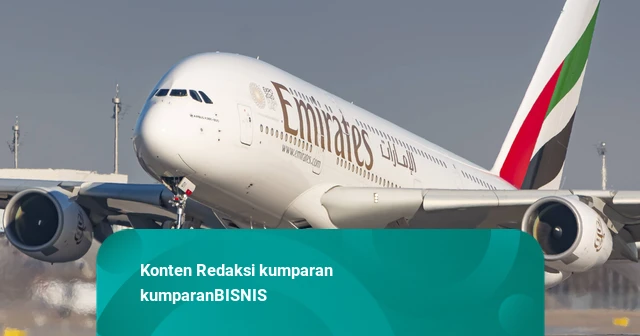 Pesawat ‘Jumbo’ Airbus A380 Emirates Mendarat Perdana di Soekarno-Hatta