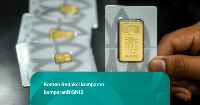 Harga Emas Antam Melonjak Rp 80 Ribu Jadi Rp 2.725.000 per Gram