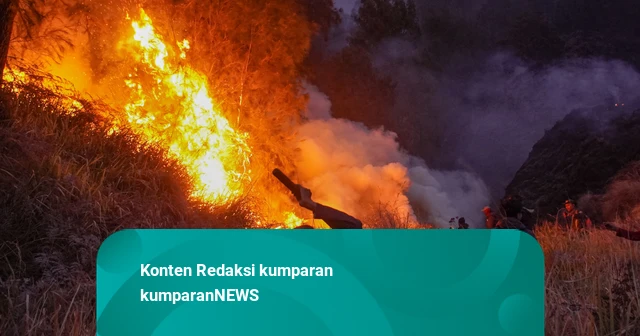 Menko Polkam: Kebakaran Gunung Bromo Tinggal Satu Titik Api Lagi