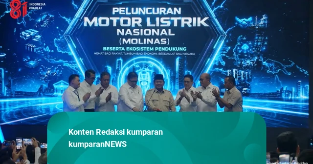 Prabowo Resmikan Peluncuran Ekosistem Motor Listrik Nasional