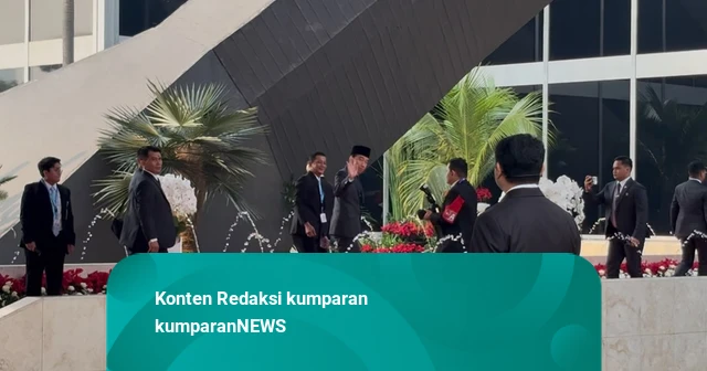 Sidang Tahunan: Jokowi, JK, hingga Menteri Kabinet Merah Putih Tiba di DPR