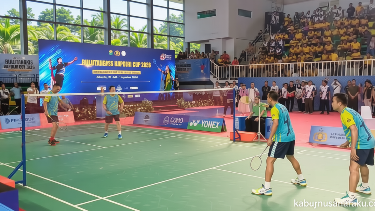 Kala Jenderal Sigit Smash Bahlil di Kapolri Cup, Penonton Kompak Nyanyi ‘MBG’