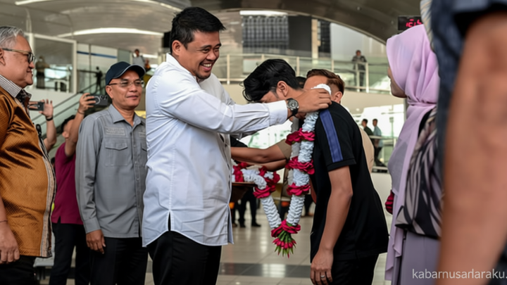 Bobby Nasution Resmikan Wings Air Kualanamu-Madina, Pangkas Waktu Tempuh