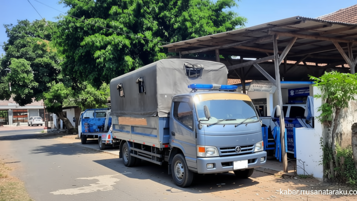 Iring-iringan Truk TNI AL Ditabrak Mercy di Situbondo, 4 Personel Terluka